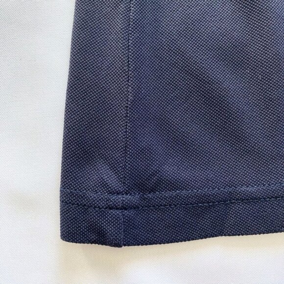 VUARNET SPORT WOMEN'S NAVY NYLON TACTEL QUARTER ZIP POLO T-SHIRT - XL - Picture 8 of 9